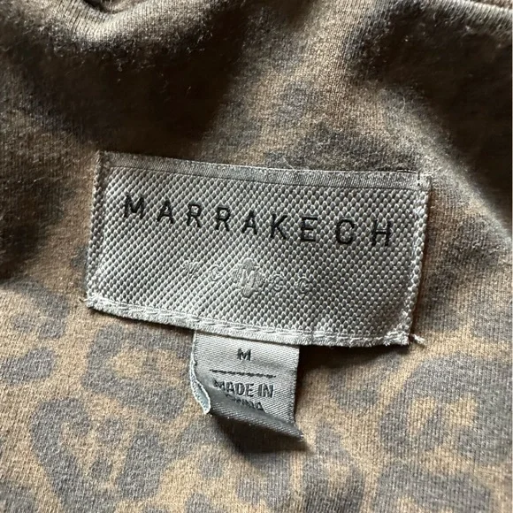 Anthropologie Marrakech Leopard Print Moto Jacket Removable Sherpa Collar - Picture 9 of 12